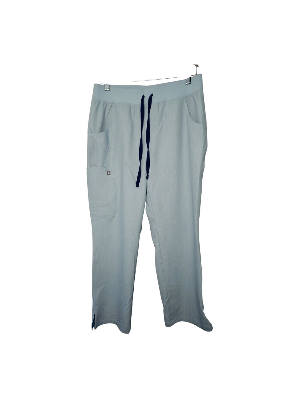 FIGS Kade Scrub Pants M P Petite Dusty Blue Cargo Pocket Medical Scrubs RETIRED